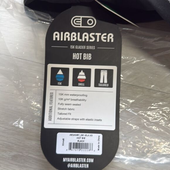 Airblaster HOT BIB ski bibs‎ Black XS NWT in packaging - Picture 14 of 14